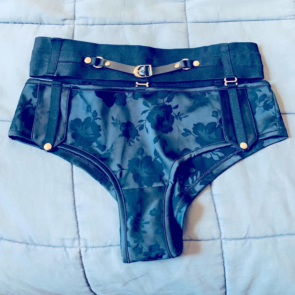 NWOT Honey Birdette high waist belted brief panty XS